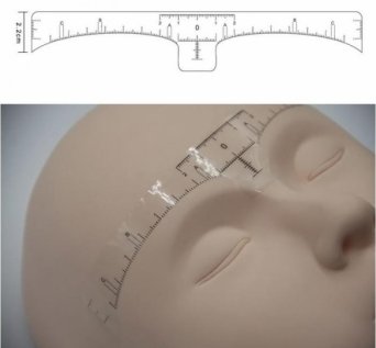 Линейка для бровей самоклеющаяся одноразовая Линейка для бровей самоклеющаяся одноразовая