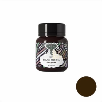 Хна "Sexy Brow Henna" (30 капсул), темно-коричневый цвет Хна "Sexy Brow Henna" (30 капсул), темно-коричневый цвет