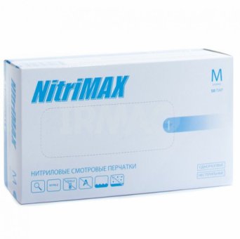 Перчатки нитриловые Nitrimax размер L Перчатки нитриловые Nitrimax размер L