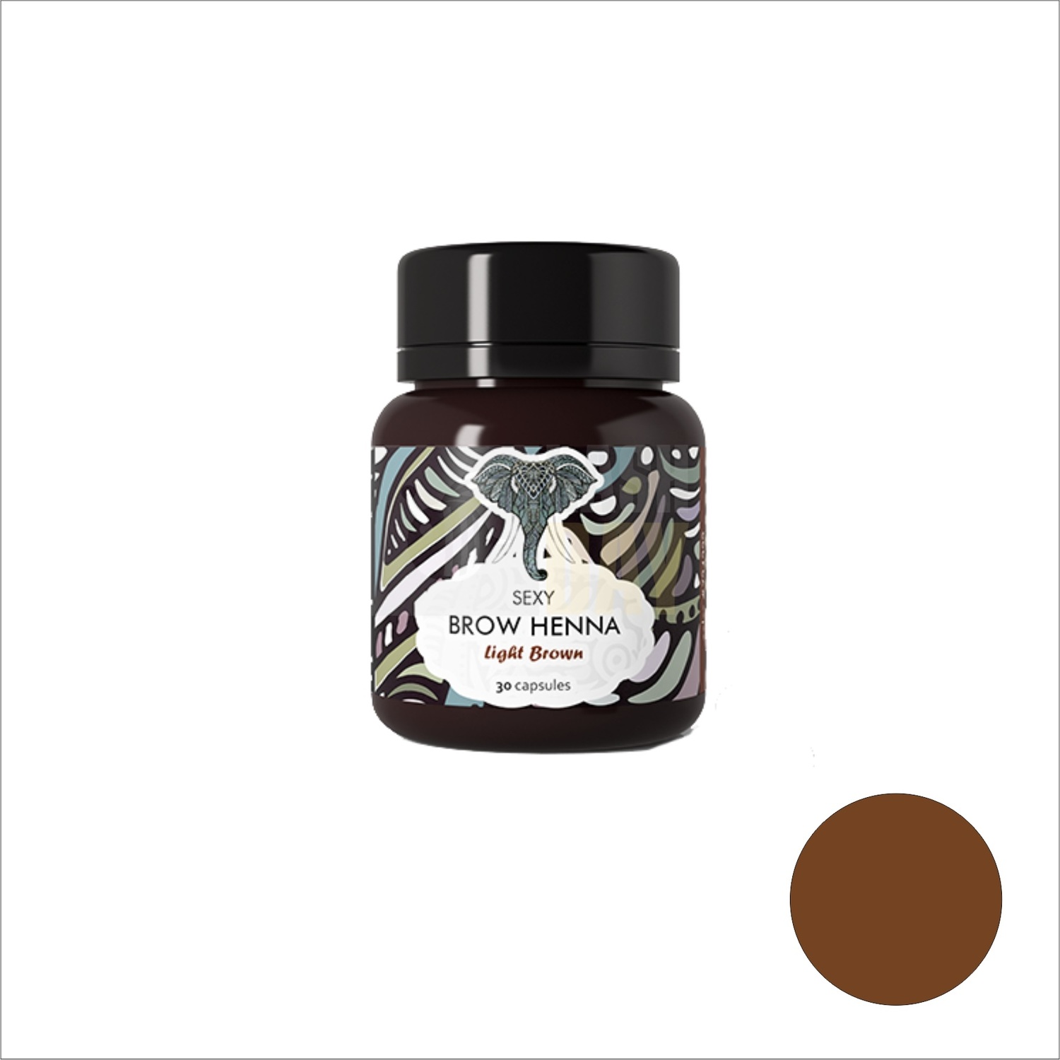 Хна "Sexy Brow Henna" (30 капсул), светло-коричневый цвет Хна "Sexy Brow Henna" (30 капсул), светло-коричневый цвет