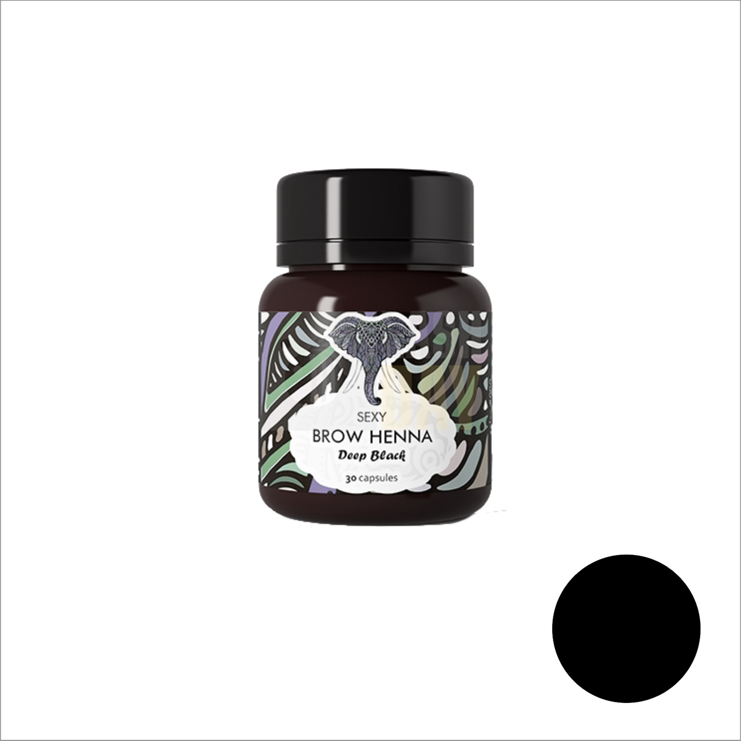 Хна "Sexy Brow Henna" (30 капсул), черный цвет Хна "Sexy Brow Henna" (30 капсул), черный цвет