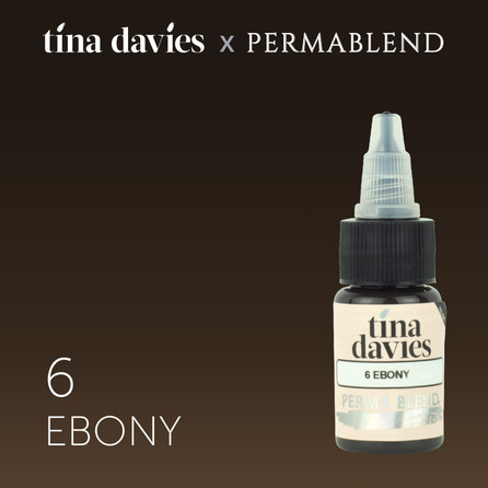 Пигмент для татуажа бровей "Tina Davies 'I Love INK' 6 Ebony